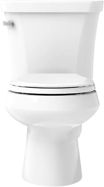 KOHLER® Wellworth® White 2-Piece Round-Front Right-Hand Trip Toilet, 1.28 Gpf with Insuliner® Tank Liner-1