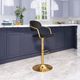 Zuo® Modern Gusto Black/Gold Bar Stool-4