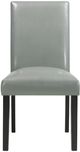 Elements International Francesca 5-Piece Black/Blue/Gray Leather Dining Set-3