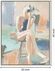 Classy Living Pastel Muse in Contemplation Wall Art-2