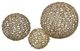 A & B Home 3-Piece Gold Chain Decorative Spheres Set-0