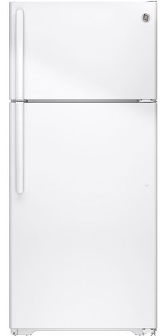 GE® 33 in. 21.2 Cu. Ft. White Top Freezer Refrigerator