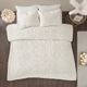 Olliix by Madison Park Ivory Twin/Twin XL Laetitia Tufted Cotton Chenille Medallion Comforter Set-2