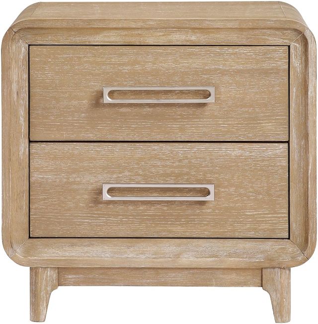 Mazin Furniture Wilshire Natural Oak Night Stand-2