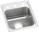 Elkay Lustertone® Classic Lustrous Satin 15" x 18" x 5" 1-Hole Single Bowl Drop-in ADA Sink-0