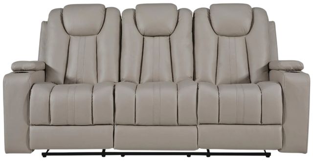 Signature Design by Ashley® Next Move Coin Manual Reclining Sofa with Drop Down Table-3