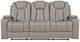 Signature Design by Ashley® Next Move Coin Manual Reclining Sofa with Drop Down Table-3