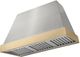 AGA Euclid 48" Stainless Steel Wall Mounted Range Hood with Brushed Brass Trim-0