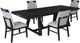 Elements International Transcend 5-Piece Charcoal/Light Gray Dining Set-0