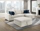 Homelegance® Isla 4-Piece Beige L-Shape Sectional with Pull-Out Bed and Reversible Chaises-1