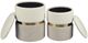 TOV Furniture Gigi 2-Piece Cream/Tan Chenille Storage Ottoman Set-3
