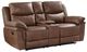New Classic® Home Furnishings Ryland Brown Manual Dual Reclining Loveseat-0