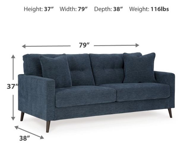 Signature Design by Ashley® Bixler Navy Sofa-4