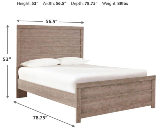 Signature Design by Ashley® Culverbach Gray Youth Full Panel Bed-3