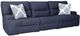 Signature Design by Ashley® Acklen Place 3-Piece Navy Power Reclining Sectional Sofa-0