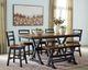 Signature Design by Ashley® Wildenauer Black/Brown Large Counter Dining Bench-4