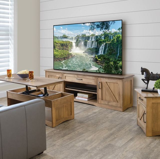 Country Classic Collection Customizable Farmstead 80" Entertainment Center-1