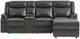 Global Furniture USA U1818 2-Piece Blanche Charcoal Manual Reclining Sectional with Chaise-3