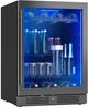 Centre de breuvage sous-comptoir de 24 po Zephyr Presrv™ de 5.6 pi³ - Cadre en acier inoxydable noir-2