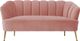 TOV Furniture Daisy Petite Blush Velvet Settee-1