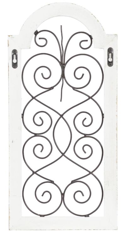 Deco Marche Scroll Arched Window Wall Art Panel-1