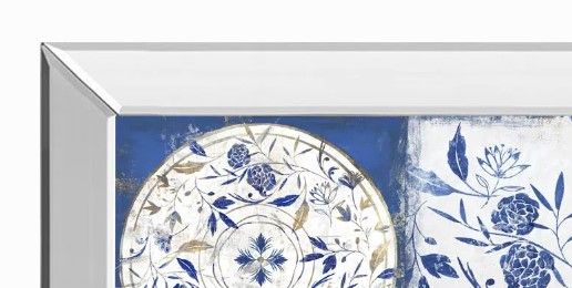 Classy Art Indgio Ceramics II by Isabelle Z Wall Art-1
