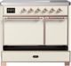 Ilve® Majestic III 40" Antique White Pro Style Induction Range with Solid Door and Copper Trim-2