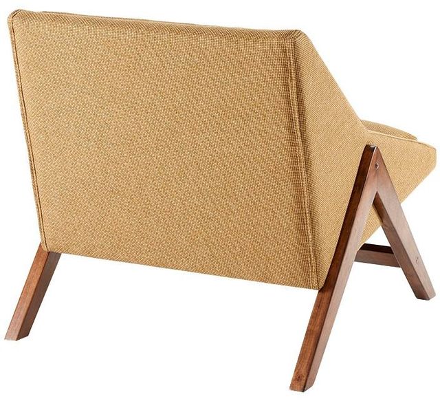 Olliix by INK+IVY Mustard Yellow/Pecan Boomerang Accent Chair-3