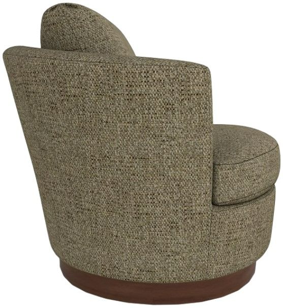 Best® Home Furnishings Customizable Tina Swivel Chair with Dark Walnut Legs-2