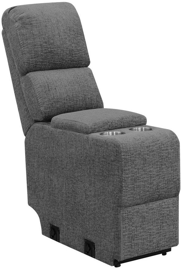 Coaster® Bahrain 5-Piece Charcoal Manual Reclining Theater Seating-2