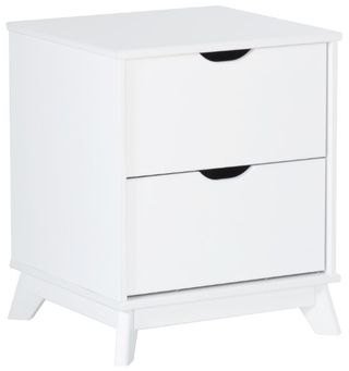 Powell® Portix White 2-Drawer Nightstand