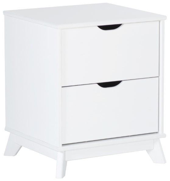 Powell® Portix White 2-Drawer Nightstand-0