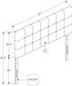 Monarch Specialties Inc. Gray Full Headboard-4