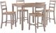 Signature Design by Ashley® Harperfeld 5-Piece Gray/Natural Counter Table Set-0