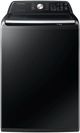 Samsung Brushed Black Top Load Washer & Gas Dryer Laundry Pair-1