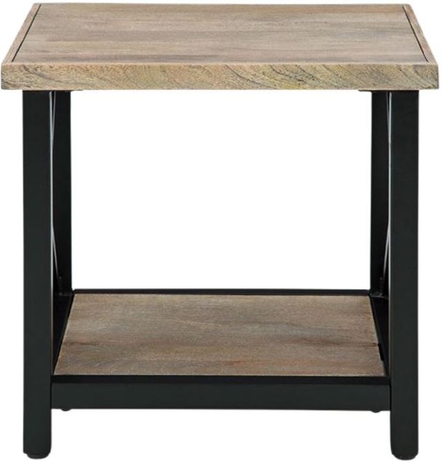 Signature Design by Ashley® Bristenfort Brown End Table with Black Base-1
