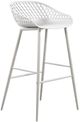 Moe's Home Collection Piazza White-m2 Outdoor Bar Stool-1