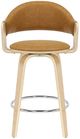 Armen Living Daxton 4-Piece Camel/Oak Counter Stool Set-2