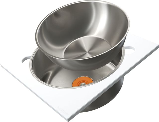 The Galley® Designer White Resin Dual Tier Wash & Serve Set-0