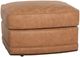 Smith Brothers Customizable 517 Leather Ottoman with Casters-0
