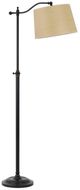 Cal® Lighting & Accessories Wilmington Beige/Dark Bronze Down Bridge Floor Lamp-0