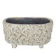 A & B Home Gray Footed Long Planter with Patterns-0
