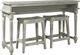 aspenhome® Hinsdale 3-Piece Greywood Console Bar Table Set-0