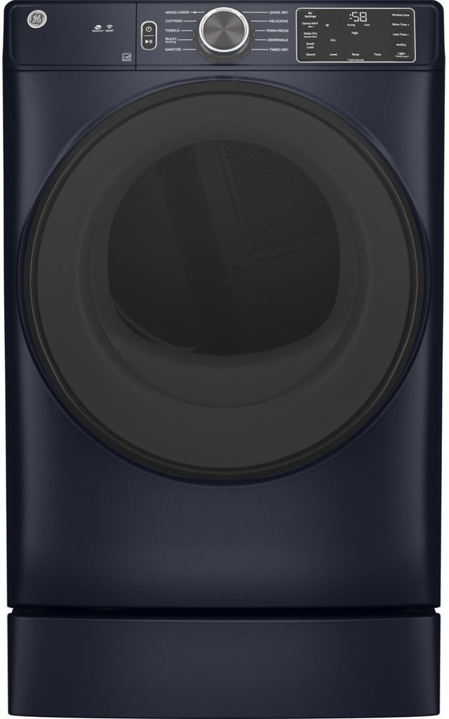 GE® Sapphire Blue Front Load Laundry Pair-2