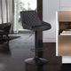 Armen Living Anibal Black/Gray Adjustable Height Stool-1
