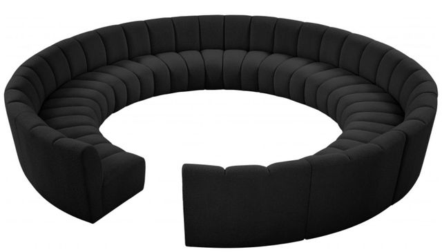 Meridian Furniture Infinity 12-Piece Black Modular Sectional Set-1