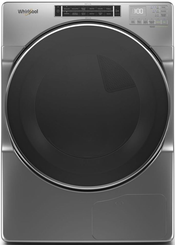 Whirlpool® 7.4 Cu. Ft. Chrome Shadow Front Load Ventless Electric Dryer