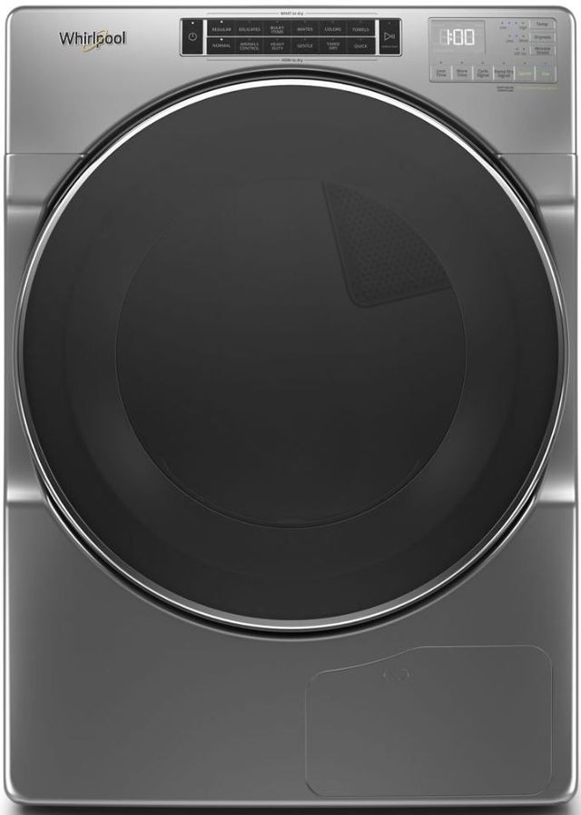 Whirlpool® 7.4 Cu. Ft. Chrome Shadow Front Load Ventless Electric Dryer