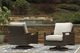 Signature Design by Ashley® Paradise Trail 2-Piece Medium Brown Swivel Lounge Chair-1