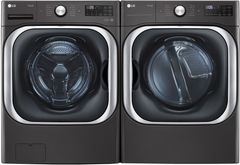 LG Black Steel Front Load Laundry Pair
